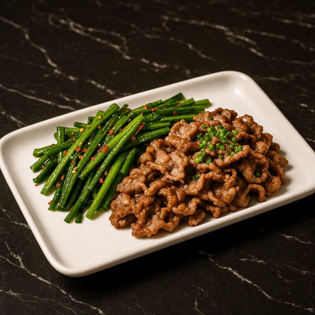 Grilled Brisket and Chives.